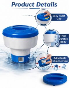 Floating chlorine tablet dispenser - AquaPuck pool supplies Las Vegas image 1