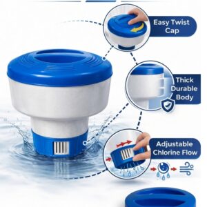 Floating chlorine tablet dispenser