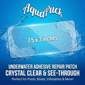 Underwater adhesive repair patch 7.5" x 3" - AquaPuck pool supplies Las Vegas image 1